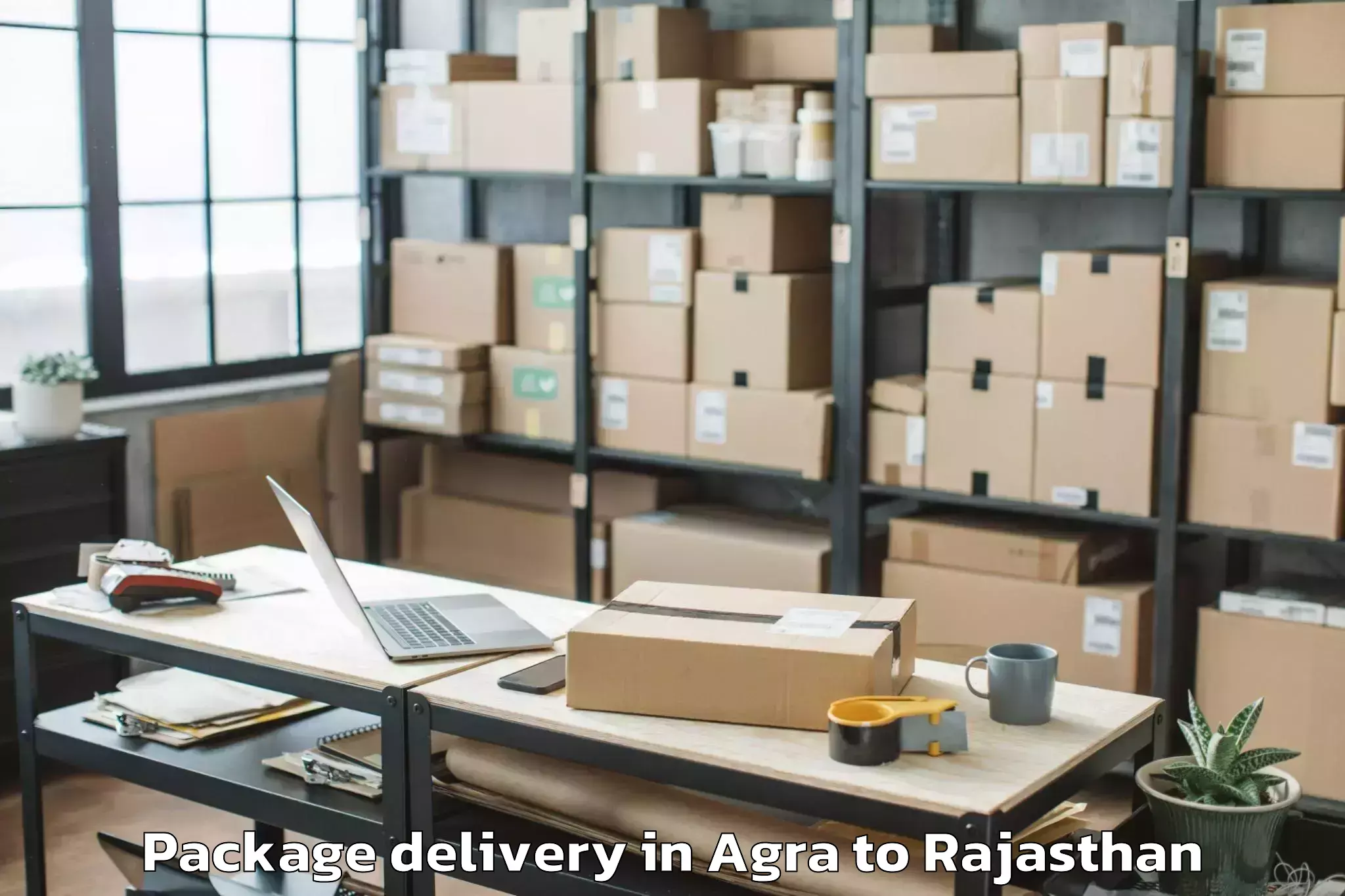 Easy Agra to Shri Jagdishprasad Jhabrmal Ti Package Delivery Booking